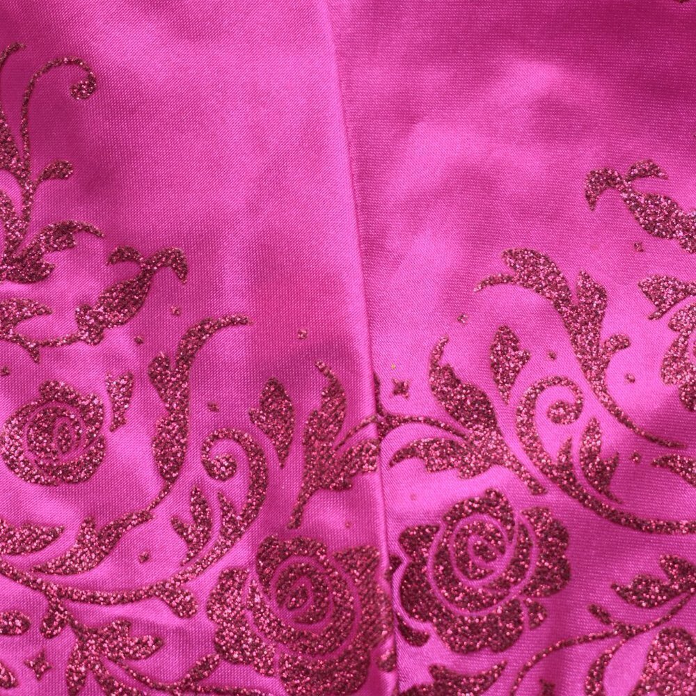 Disney Store Sleeping Beauty Pink Velvet Long Gown Dress Replacement Dress - Picture 8 of 10
